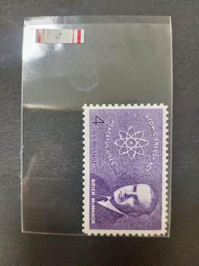 0拍押金0邮     美国上世纪60年代单枚套票 1962.7.28 ，康涅狄格州参议员布赖恩·麦克马洪，纪念邮票，单枚成套，全新