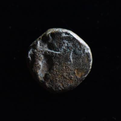 【良泉】第三十二期【直播场】5月8日晚19.30点开拍！200组，西方古代钱币、日本杂项专场 - 【少见】公元360-460年【寄多罗】模仿【贵霜】塔克西拉地区打制“横线”简化铜币，2.64克
