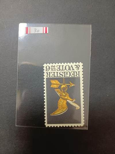 0拍押金0邮     美国上世纪60年代单枚套票 1968.6.27 ，民选运动，纪念邮票，单枚成套，全新