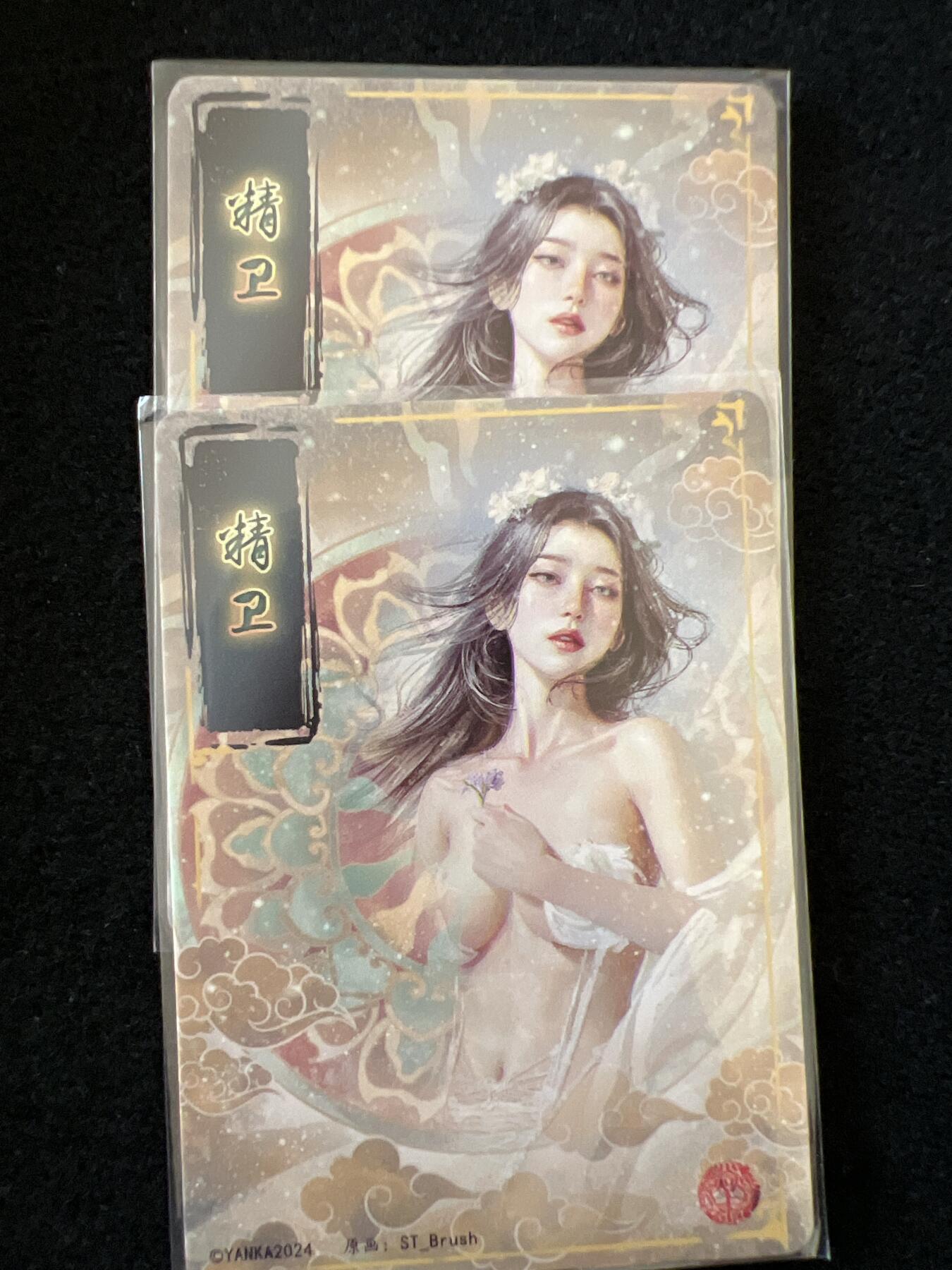 卡牌发烧友第1期（各类国潮卡牌，不寄存，自制卡难免瑕疵，可能存在出厂瑕疵，品控介意勿拍！） 燎原 精卫双服饰普卡两张