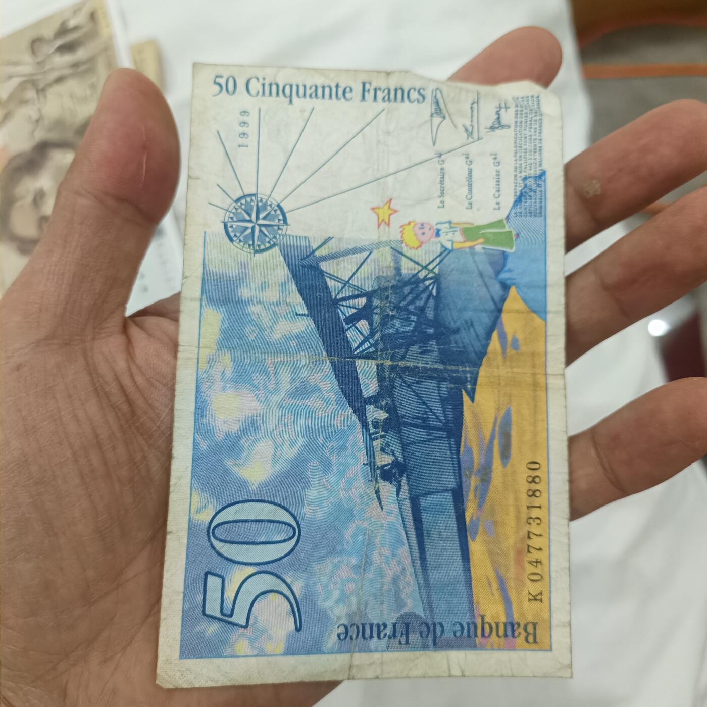 泡泡币外币第二十六场可代拍15038385335微信 法国50法