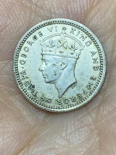 2025年第三十六场(总第六十二场）外国好品散币(免佣金) - 英属马来亚1941年5分银币(乔治六世第一版高银，关门年仅发行2年)
