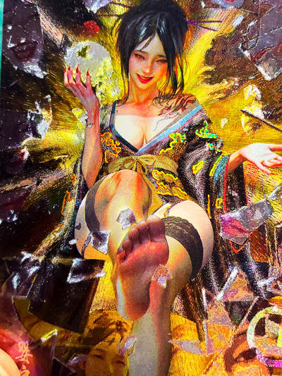 显眼宝 第12期  都是自己收藏的卡牌～ - 燎原妖姬传 婴宁 幻彩折光 一对2张 