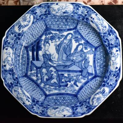 【良泉】第三十二期【直播场】5月8日晚19.30点开拍！200组，西方古代钱币、日本杂项专场 - 【日本】大赏盘一只（口径约30厘米）