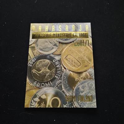 0起1加再包邮-纯粹捡漏拍-423散币银币场 - 芬兰2001年铸币史系列官方套币-含复刻俄占芬兰1马克纪念章