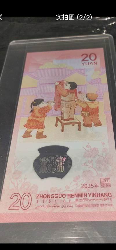 2025年蛇纪念钞（J000986270）开门大吉、小司令、北斗号单张