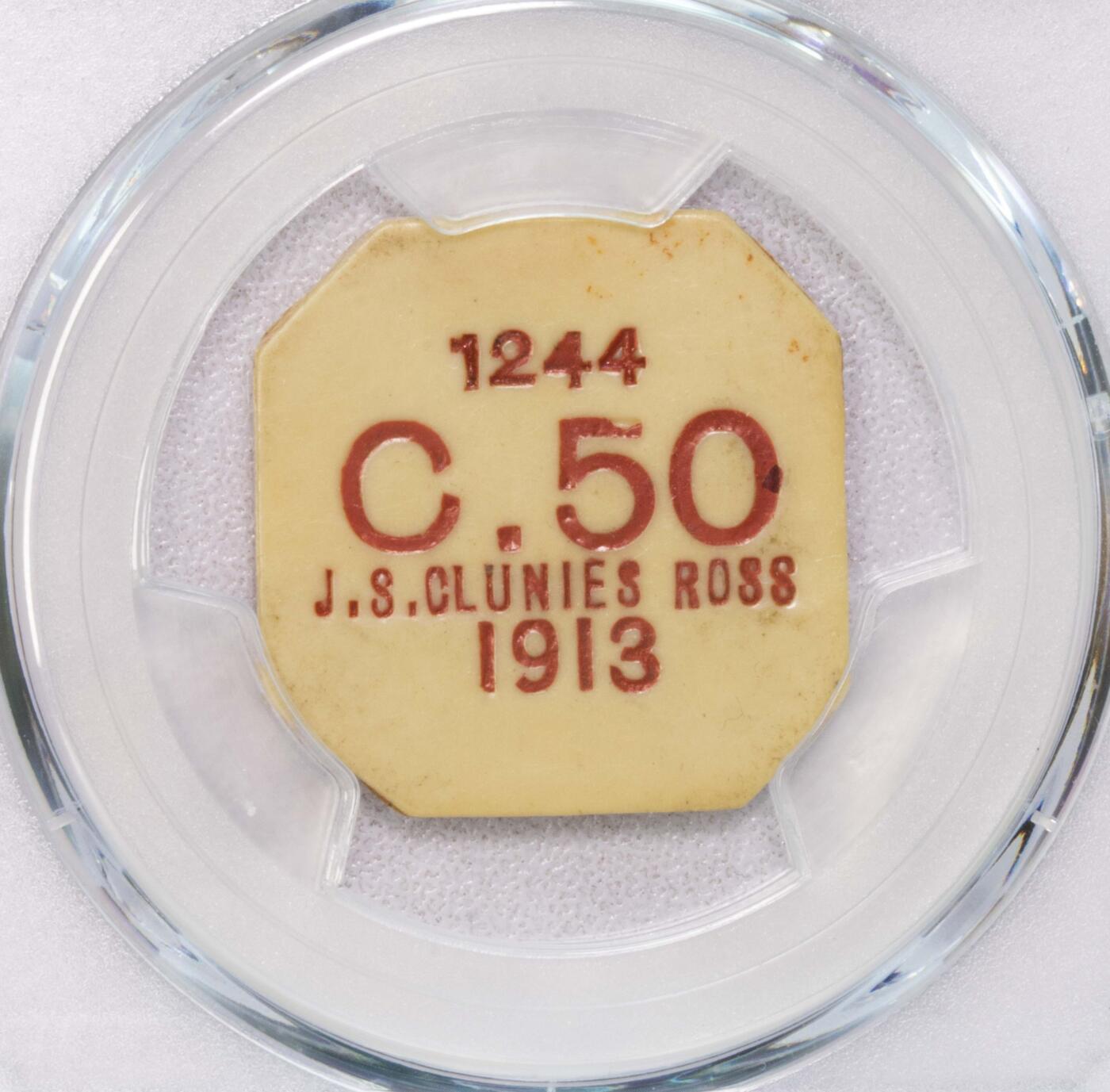 PCGS-AU53 1913基林科科斯50分唯一冠军分总筋