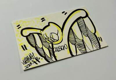 零元拍：歪歪亲笔签名亲绘原画色卡，尺寸：25CMX15CM，不是复制画哦 - 零元拍：歪歪亲笔签名亲绘原画色卡，尺寸：25CMX15CM，不是复制画哦