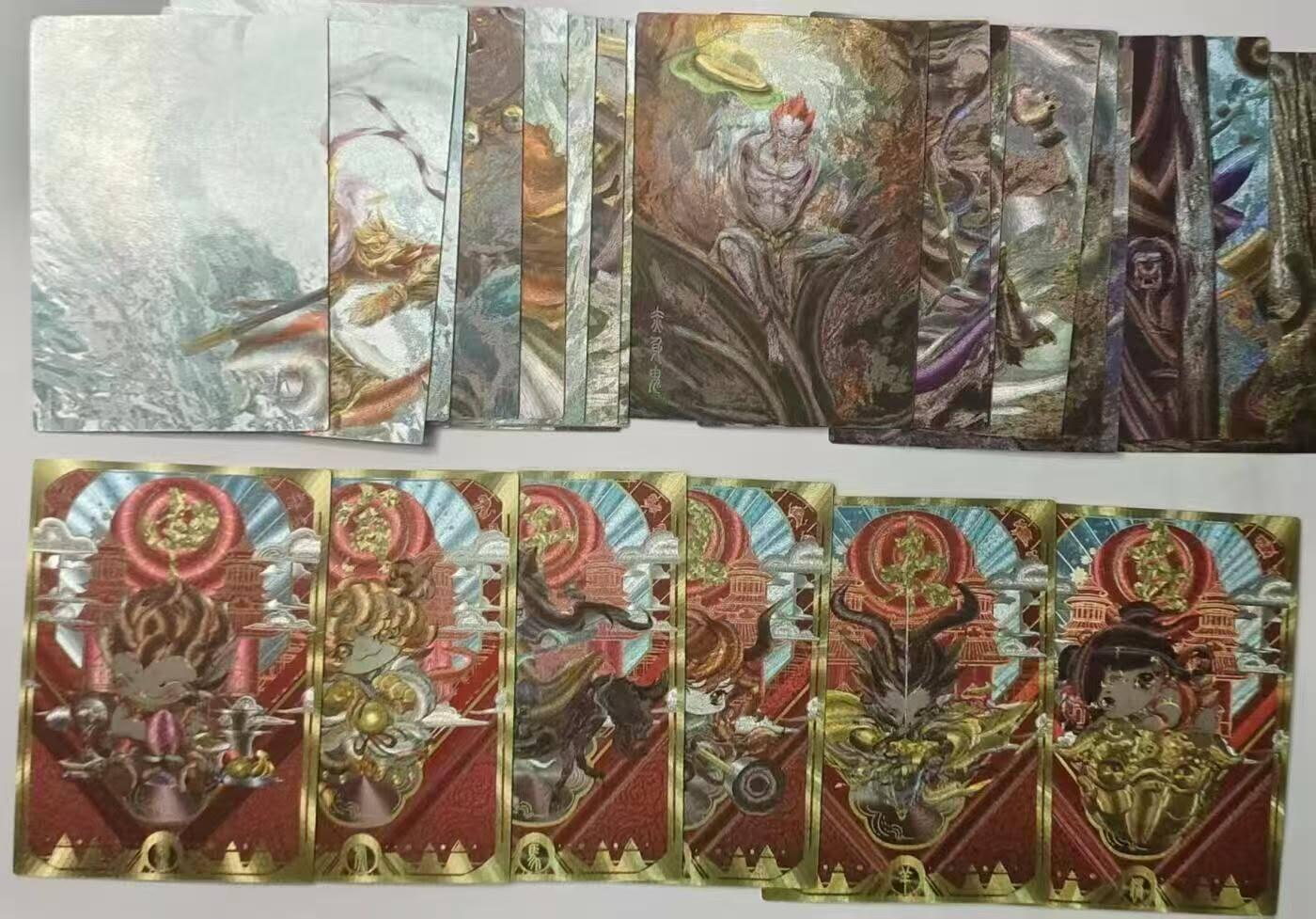 龙虎卡牌第IIIXV场 （无佣金，满120包邮，欢迎送拍） 粗闪25张 妖怪志三弹 （拼图+粗闪+六张生肖卡）