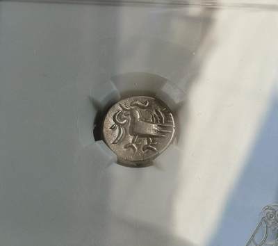 瓶子🏺第188期拍卖会 -  公元1847-1860年 柬埔寨金边王朝 安东国王时期  正:柬埔寨红鸟 2佩银币
