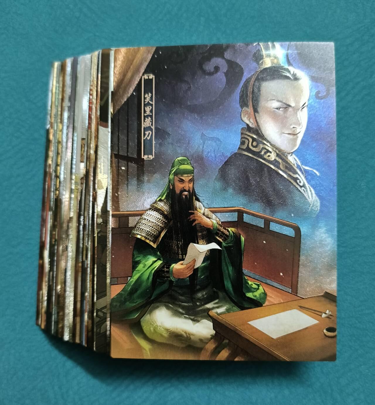 龙虎卡牌第IIIXV场 （无佣金，满120包邮，欢迎送拍） 粗闪一套（36张） 三十六计故事场景