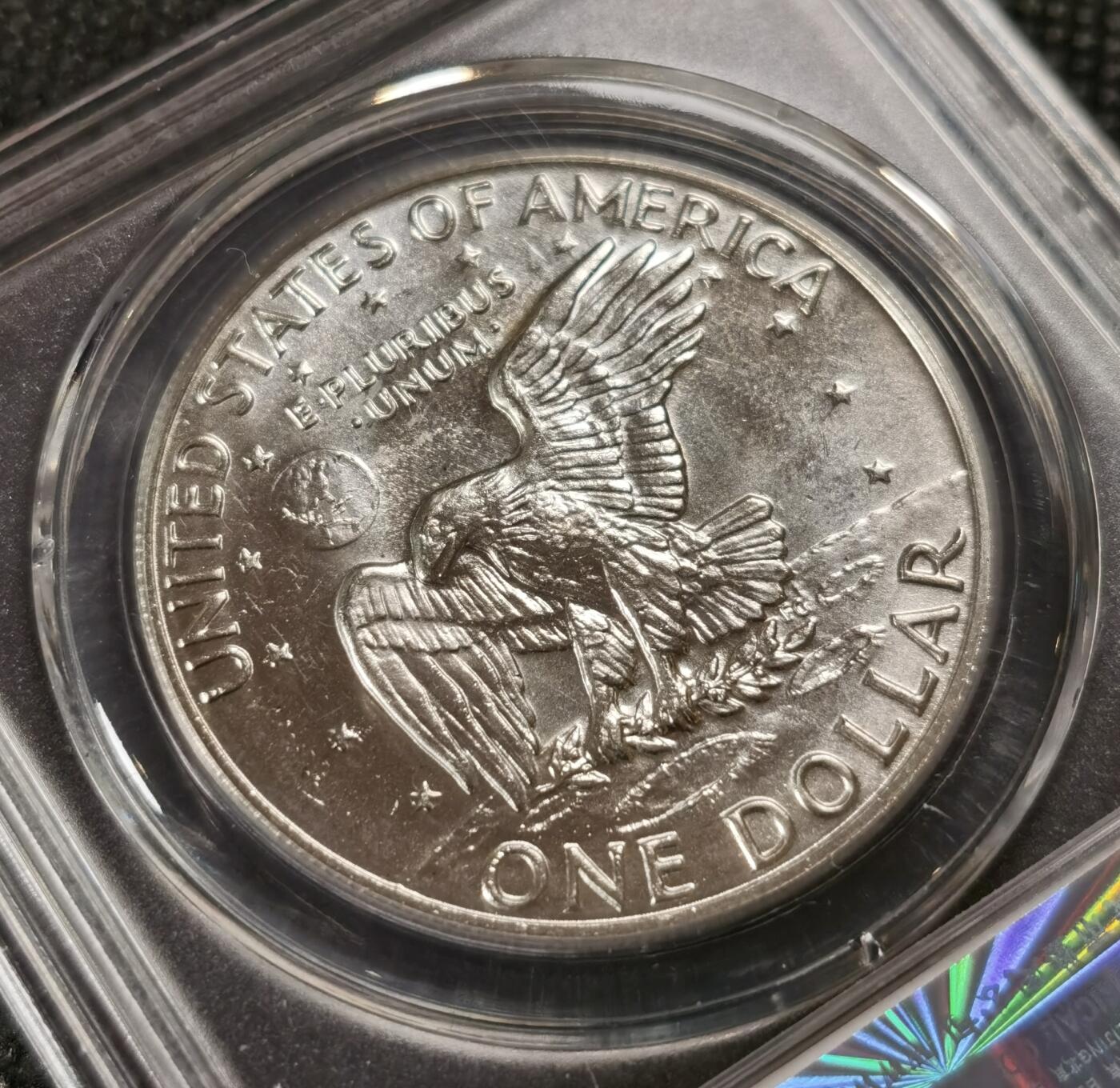  甄臻铺-世界币章拍卖（第15期）套币，现代银币专场。送拍享返佣金等优惠多多 公博-MS67 1973-S年美国大艾1美元