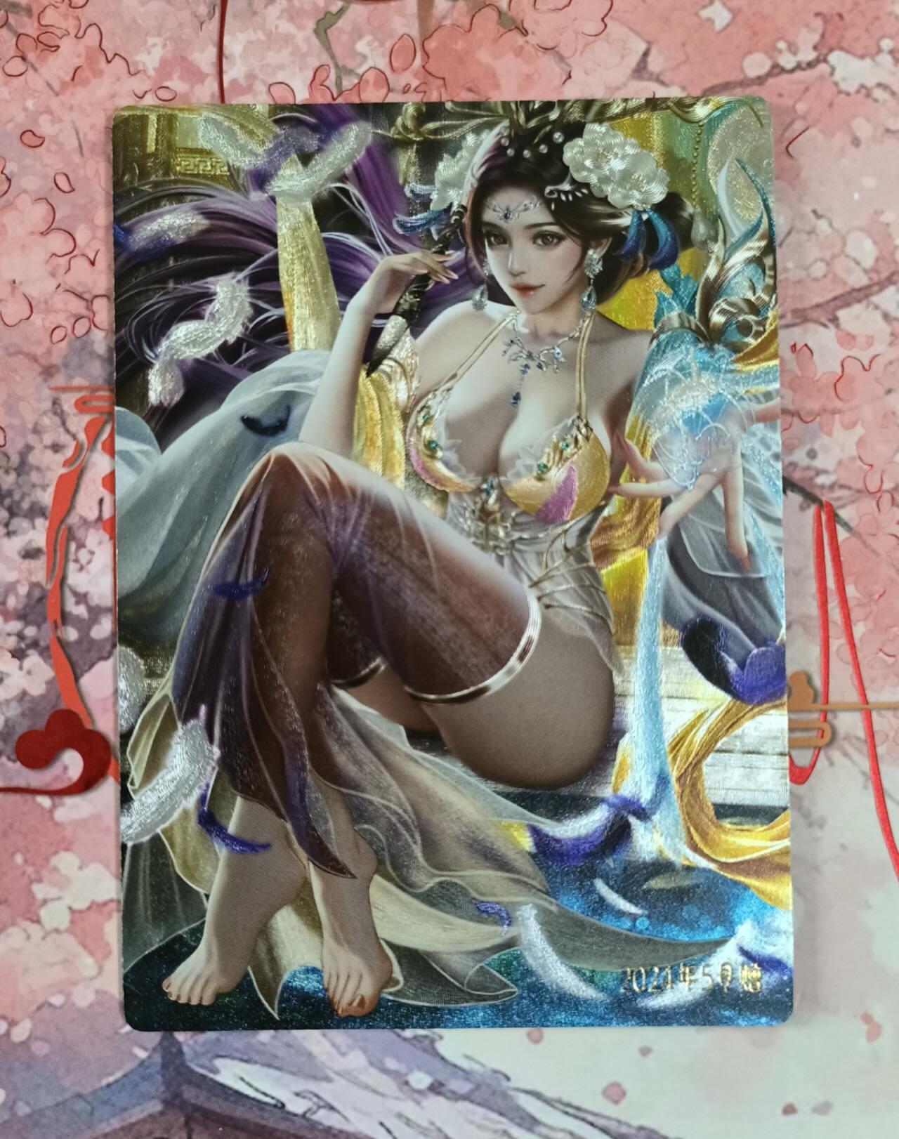 龙虎卡牌第IIIXV场 （无佣金，满120包邮，欢迎送拍） 粗闪卡 卡玩帕克满赠卡 陈宫姬