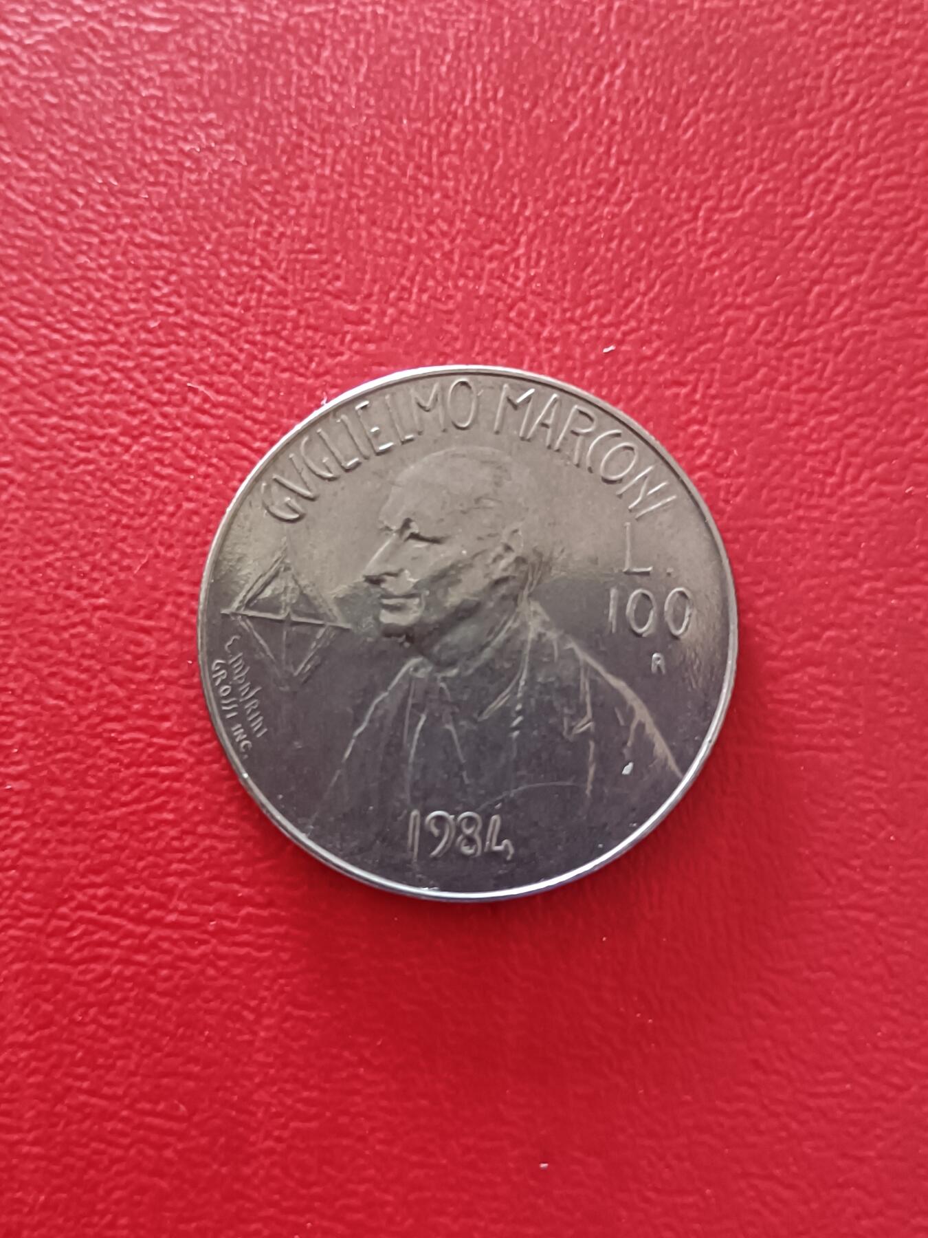 【云涧收藏】第二十三场 圣马力诺1984年100里拉，UNC