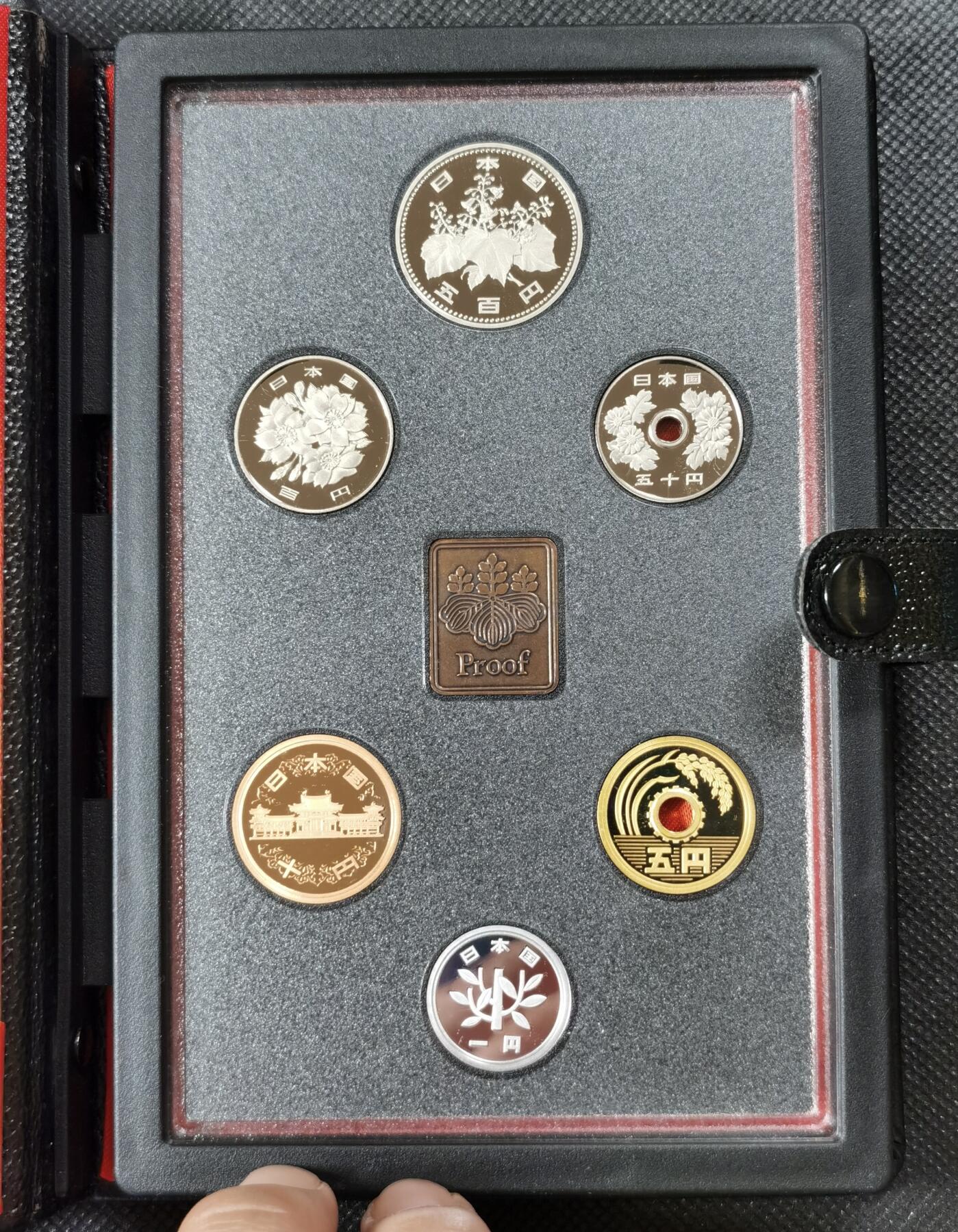  甄臻铺-世界币章拍卖（第15期）套币，现代银币专场。送拍享返佣金等优惠多多 1991年 日本平成三年精致套币原装黑皮册