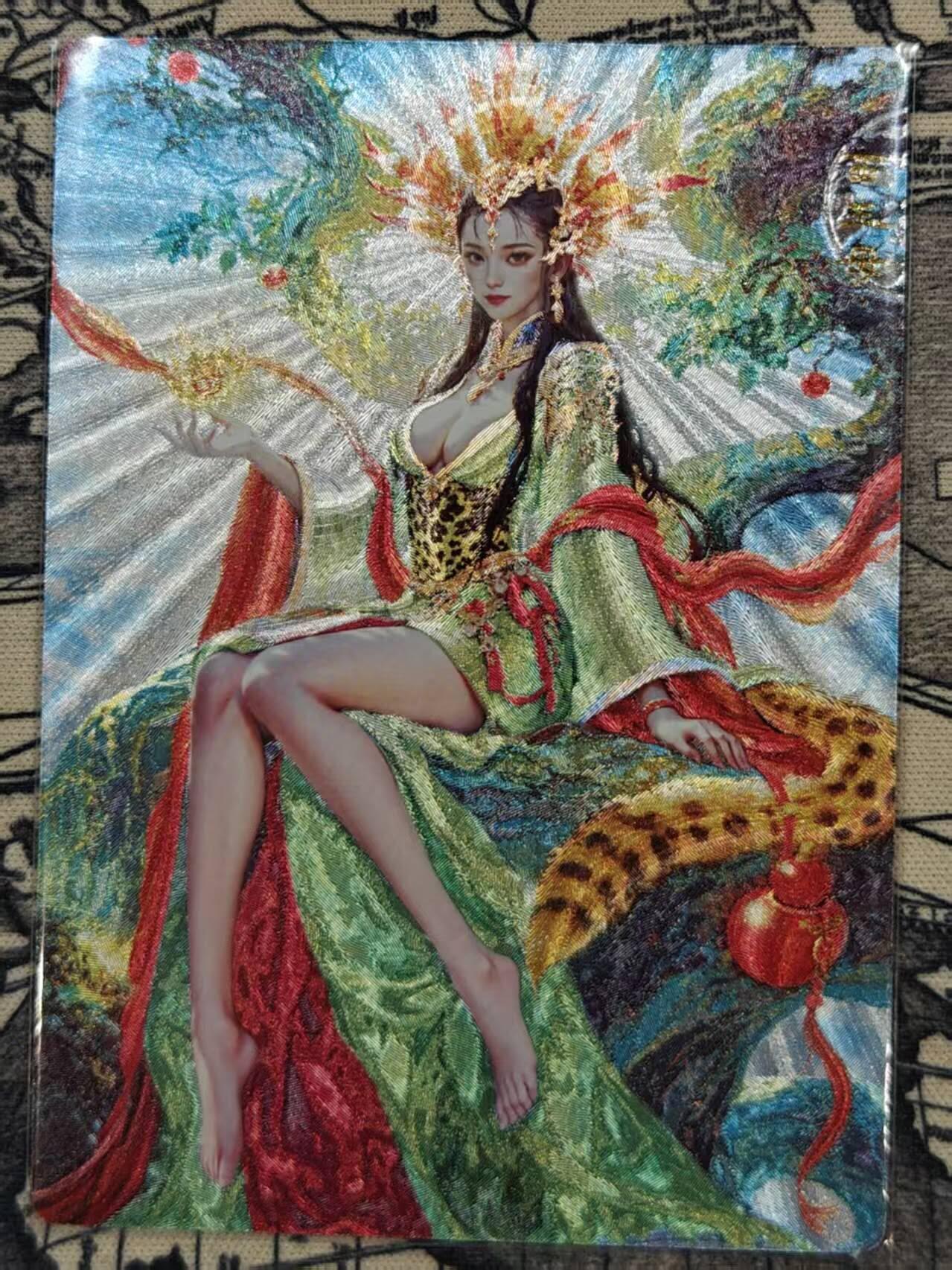 龙虎卡牌第IIIXV场 （无佣金，满120包邮，欢迎送拍） 粗闪卡 奇点-西王母
