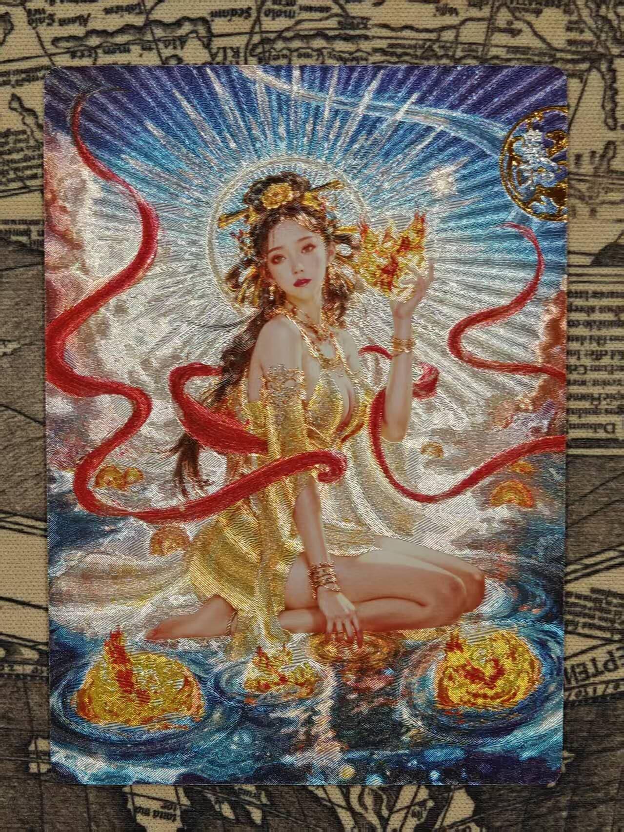 龙虎卡牌第IIIXV场 （无佣金，满120包邮，欢迎送拍） 粗闪卡 奇点-羲和