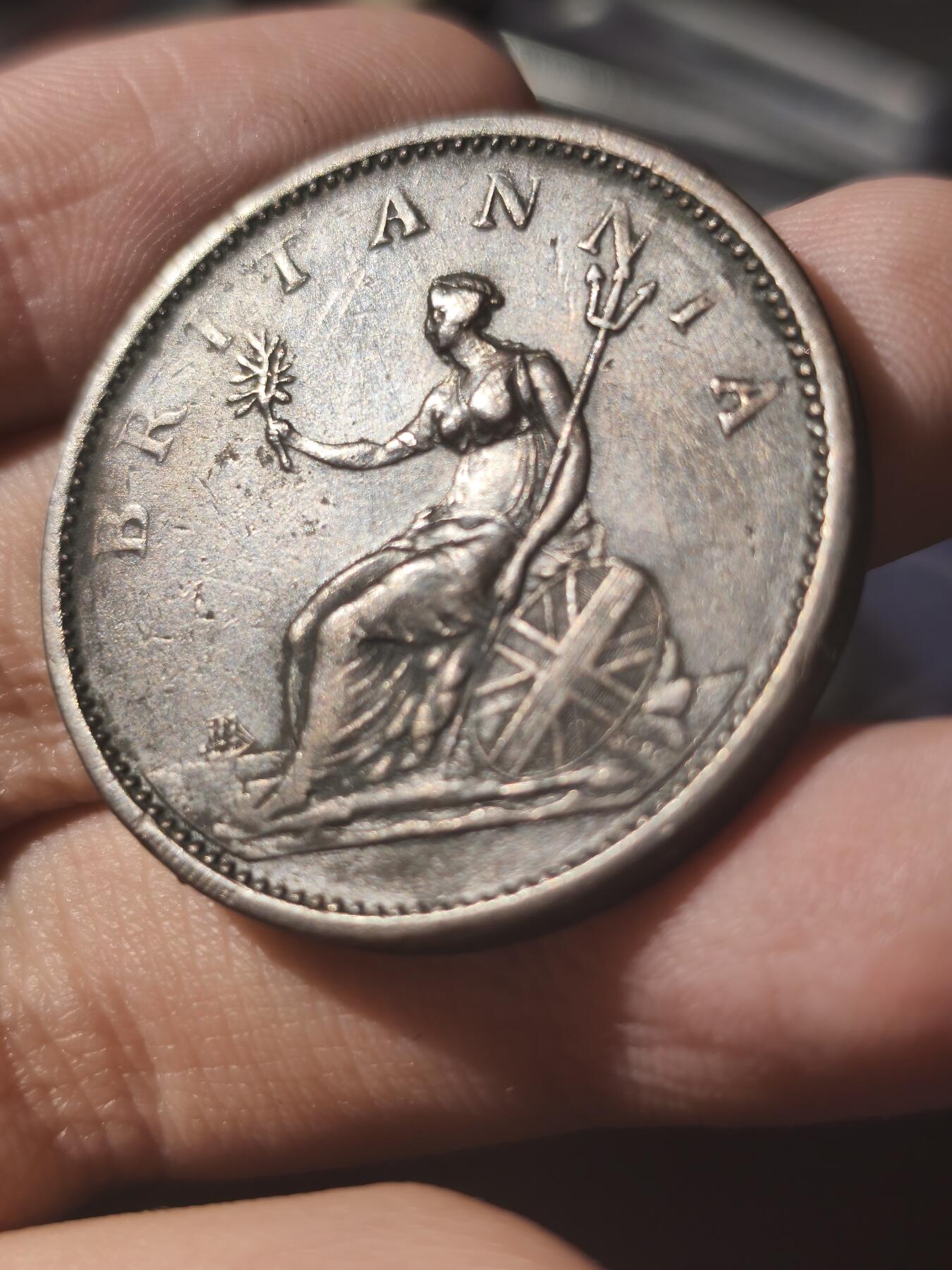 星盘世界钱币《穿越千年时光来到你的藏匣 》--5.9全球珍币拍卖夜 乔治三世1806年一便士，Xf顶级好品，包浆非常漂亮，18.4克大铜币