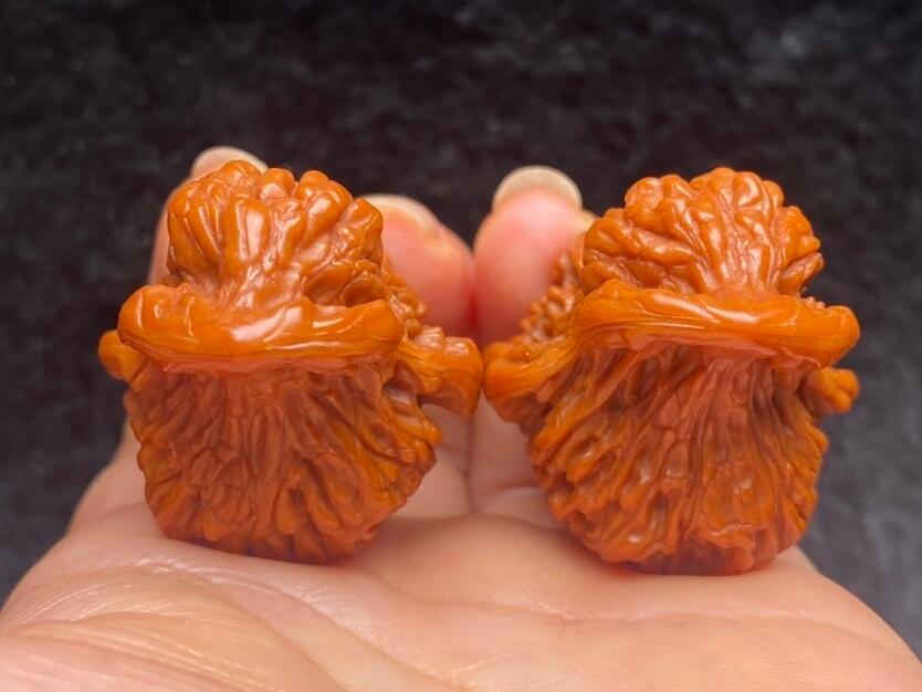 ❤️盘山公子帽三棱核桃(30141) 尺寸边到肚35.35.35mm高38mm