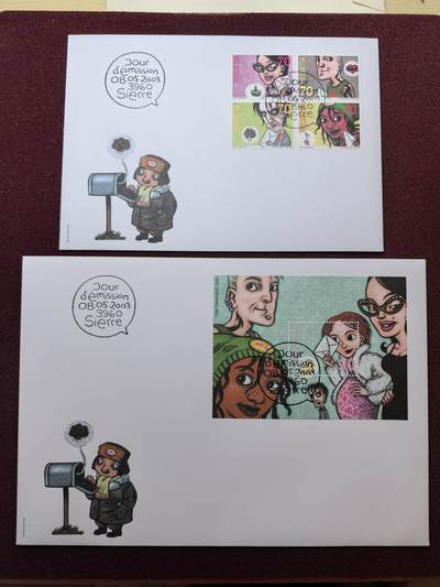 联合阁邮币社™ ——“精品多国邮品” - 瑞士2003年 漫画节一套