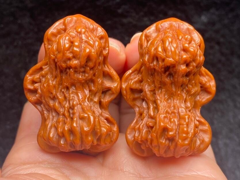 ❤️盘山公子帽三棱核桃(30141) 尺寸边到肚35.35.35mm高38mm