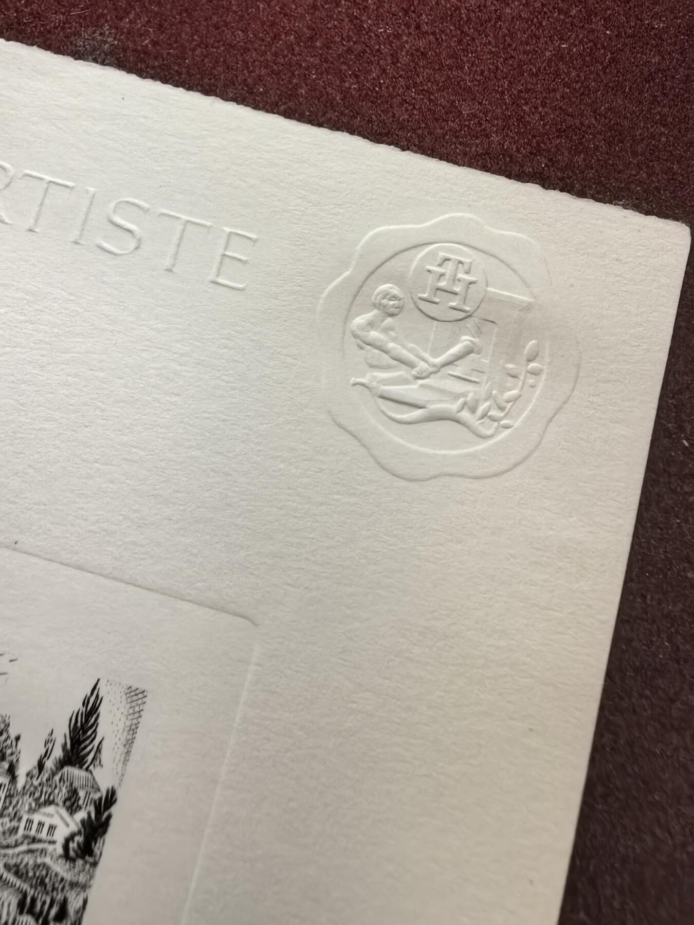 联合阁邮币社™ ——“精品多国邮品” 法国1971年 战时的巴黎气球邮件 雕刻版 样板(带雕刻家签名)