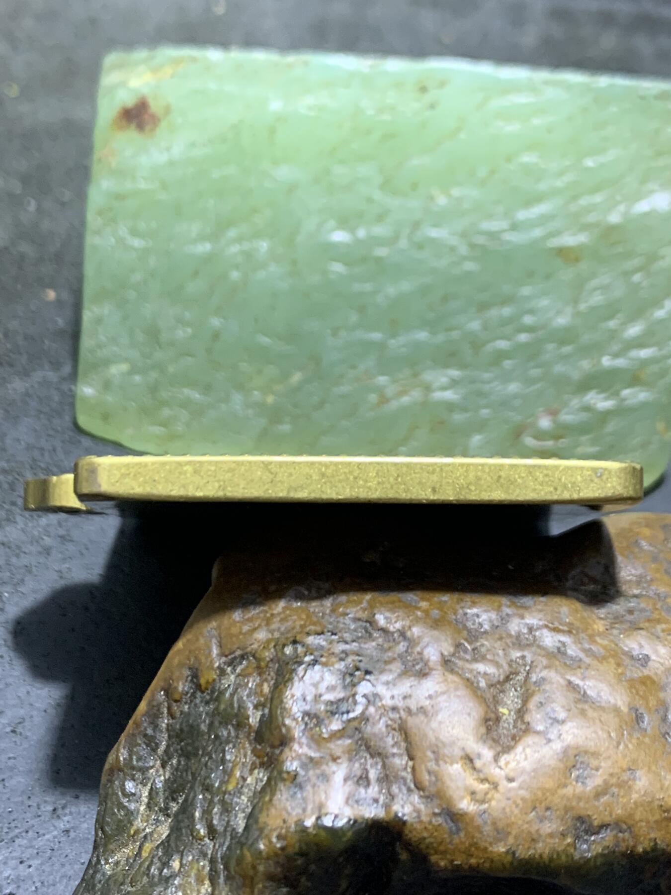 高精度黄铜九宫王三字真言护身牌一个，