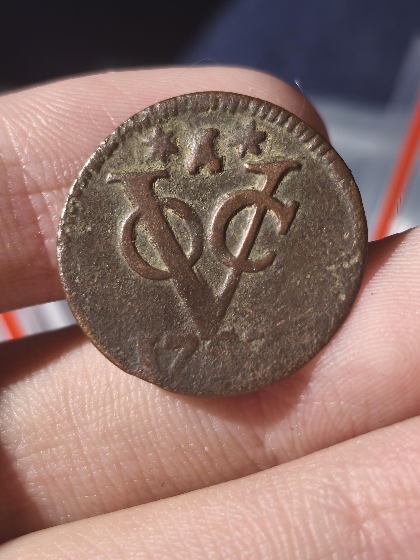 星盘世界钱币《穿越千年时光来到你的藏匣 》--5.9全球珍币拍卖夜 荷兰东印度公司泽兰省杜伊特铜币1753年少见品种