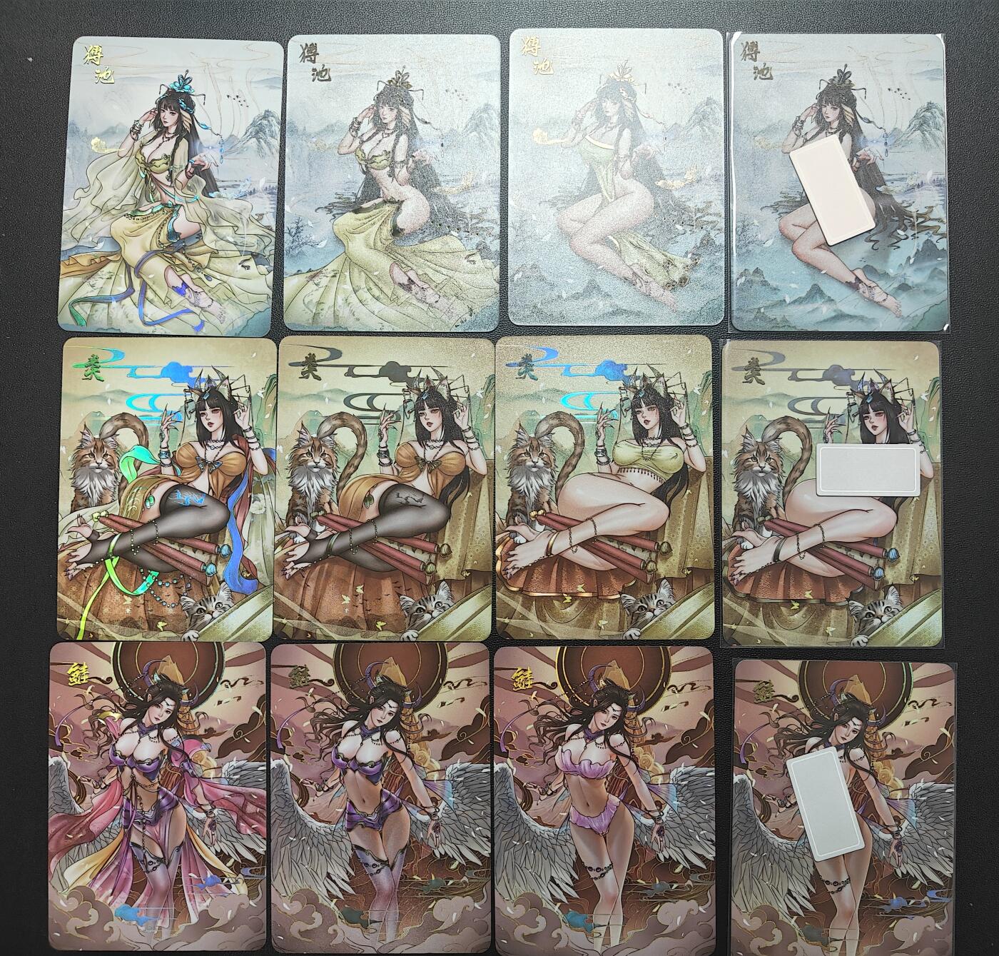 天玑星卡拍第八十五期《搬新地址了哟》持续收拍收评中 满赠三娘需备注小马三娘即将送完 绘天阁 绘山海 1-3弹 彩闪三渐变+艺术版 36张