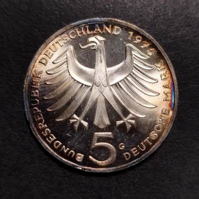 半桥——第十二期，精制币，银币为主，K组 - 西德五马克纪念银币，11.2克，625银，料价53（不是精制的）