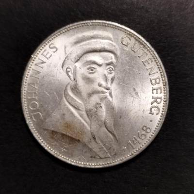 半桥——第十二期，精制币，银币为主，K组 - 西德五马克纪念银币，11.2克，625银，料价53