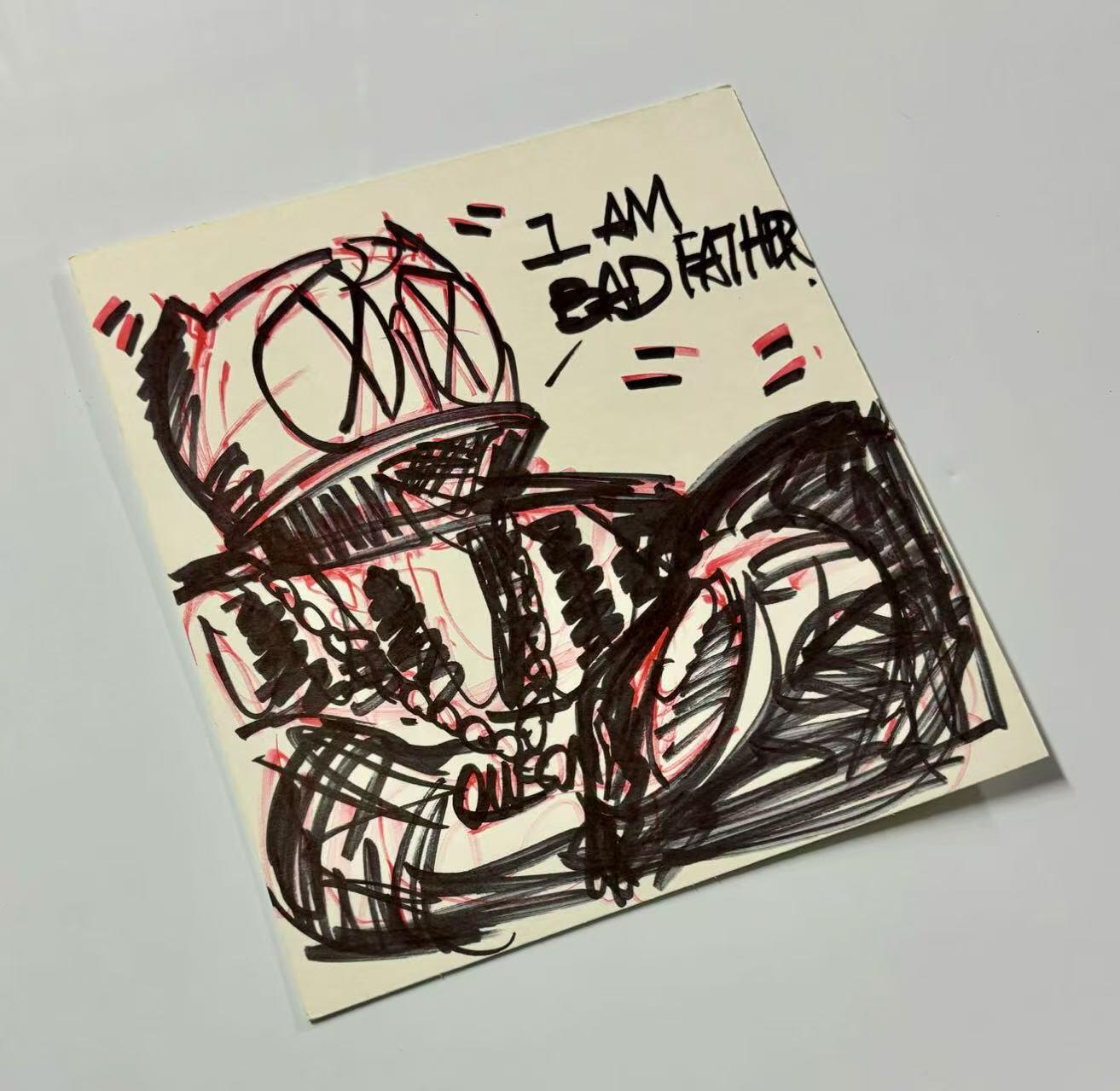 零元拍：歪歪亲绘原画色卡，尺寸：23CMX25CM，不是复制画哦