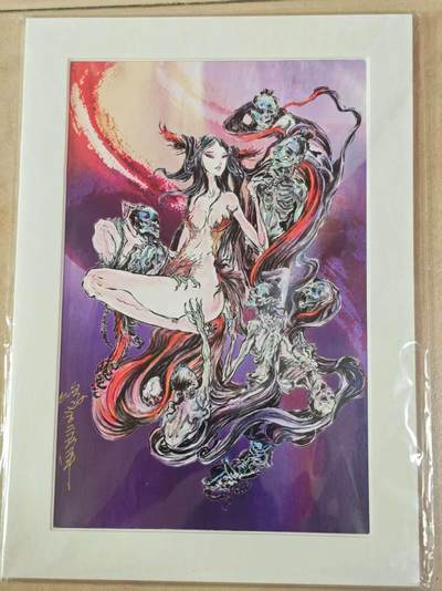 夜之极第十五期 （5月4日周日晚10点截拍，征集群福利活动） - 【亲签】沈鑫 封神A4版画 限编