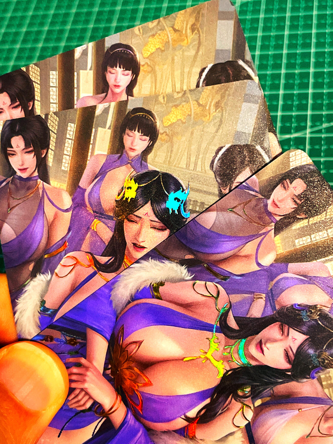 显眼宝 第13期  套卡散配专场 绘天阁 动漫卡艺术卡 三联三张 63*88