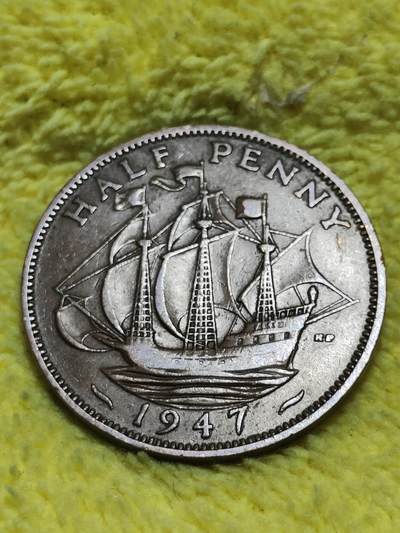 2025年第三十七场(总第六十三场）外国好品散币(免佣金) - 光润好品英国🇬🇧1947年半便士(乔治六世前期印度皇帝加字版)