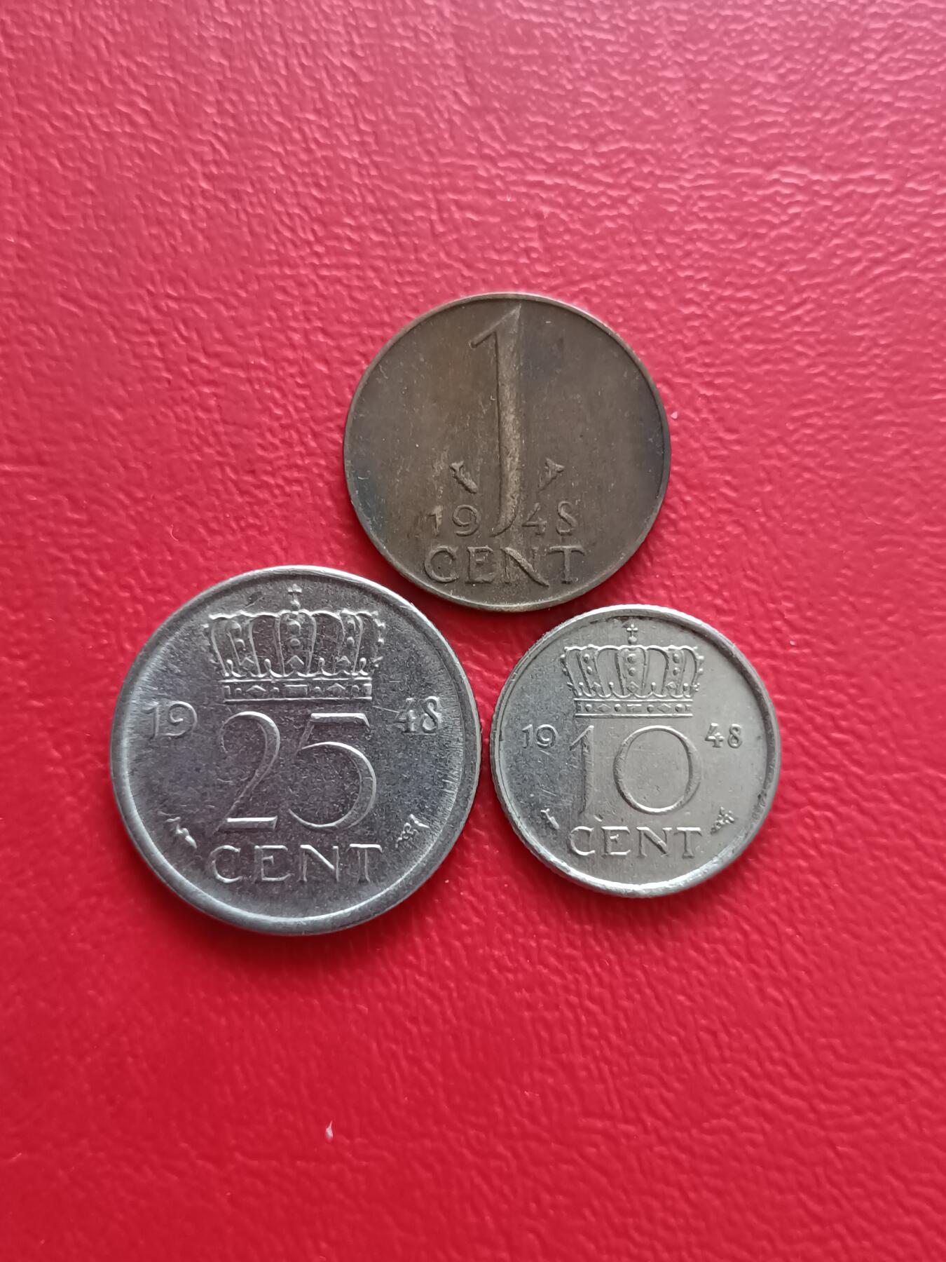 【云涧收藏】第二十四场 荷兰1948年3枚