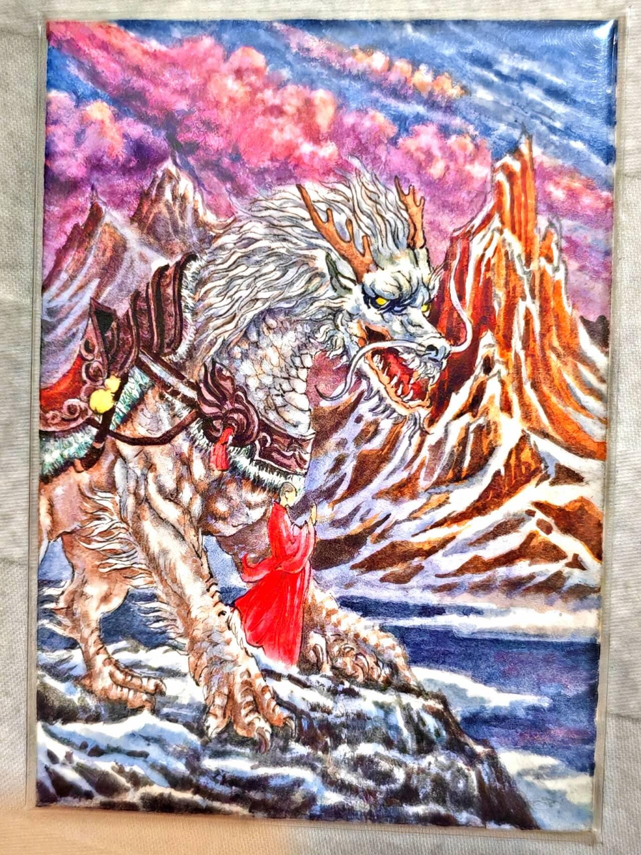 龙虎卡牌第叁陆场 （无佣金，满120包邮，欢迎送拍） 【手绘】玄奘西行 画师：空蝉子