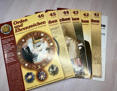 大猫徽章第270期 - 德国勋章学会DGO专业期刊杂志2006年全六期