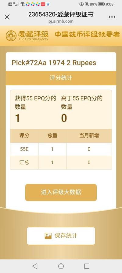 錫兰1974年2卢比永恒号精美纸币 錫兰1974年2卢比永恒号精美纸币