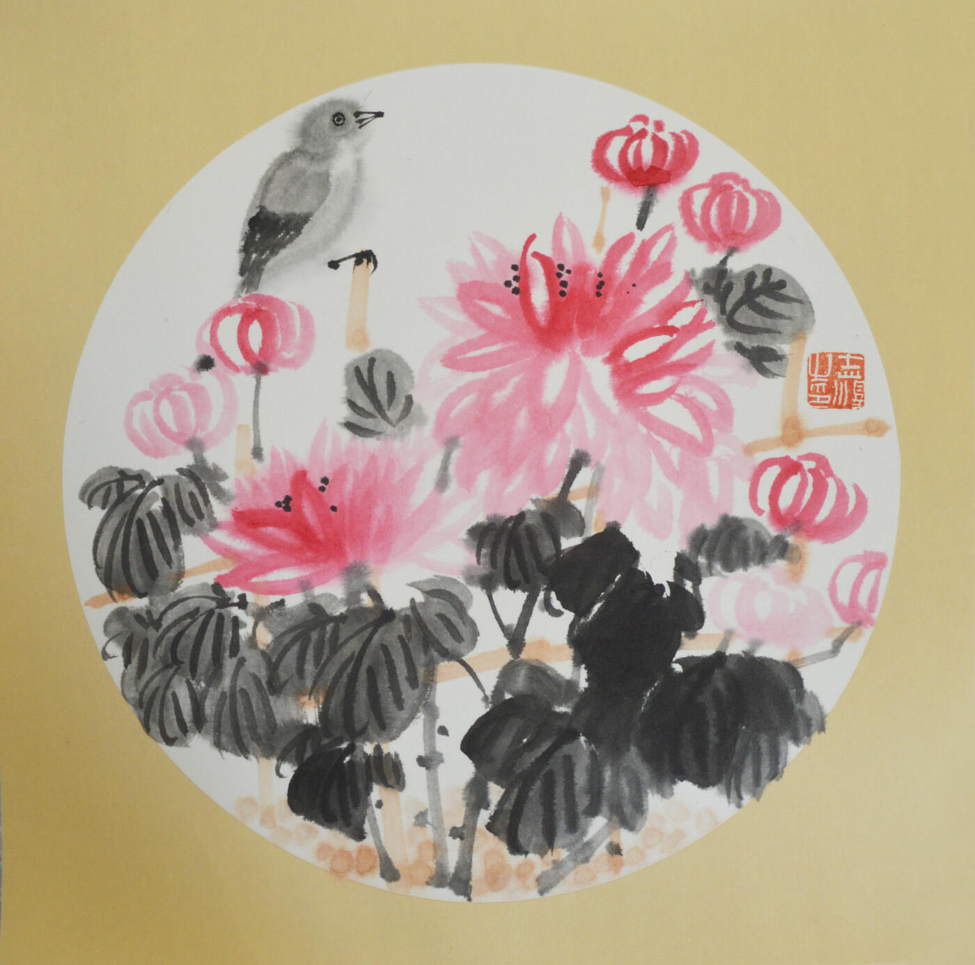 中国美术学院校友专场一 吕志泽《秋菊》