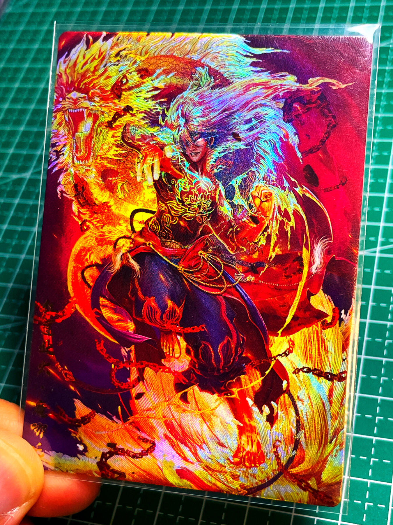 显眼宝 第13期  套卡散配专场 卡玩帕克我封神第一弹 魔哪吒 特卡一张 折光彩闪 63*88
