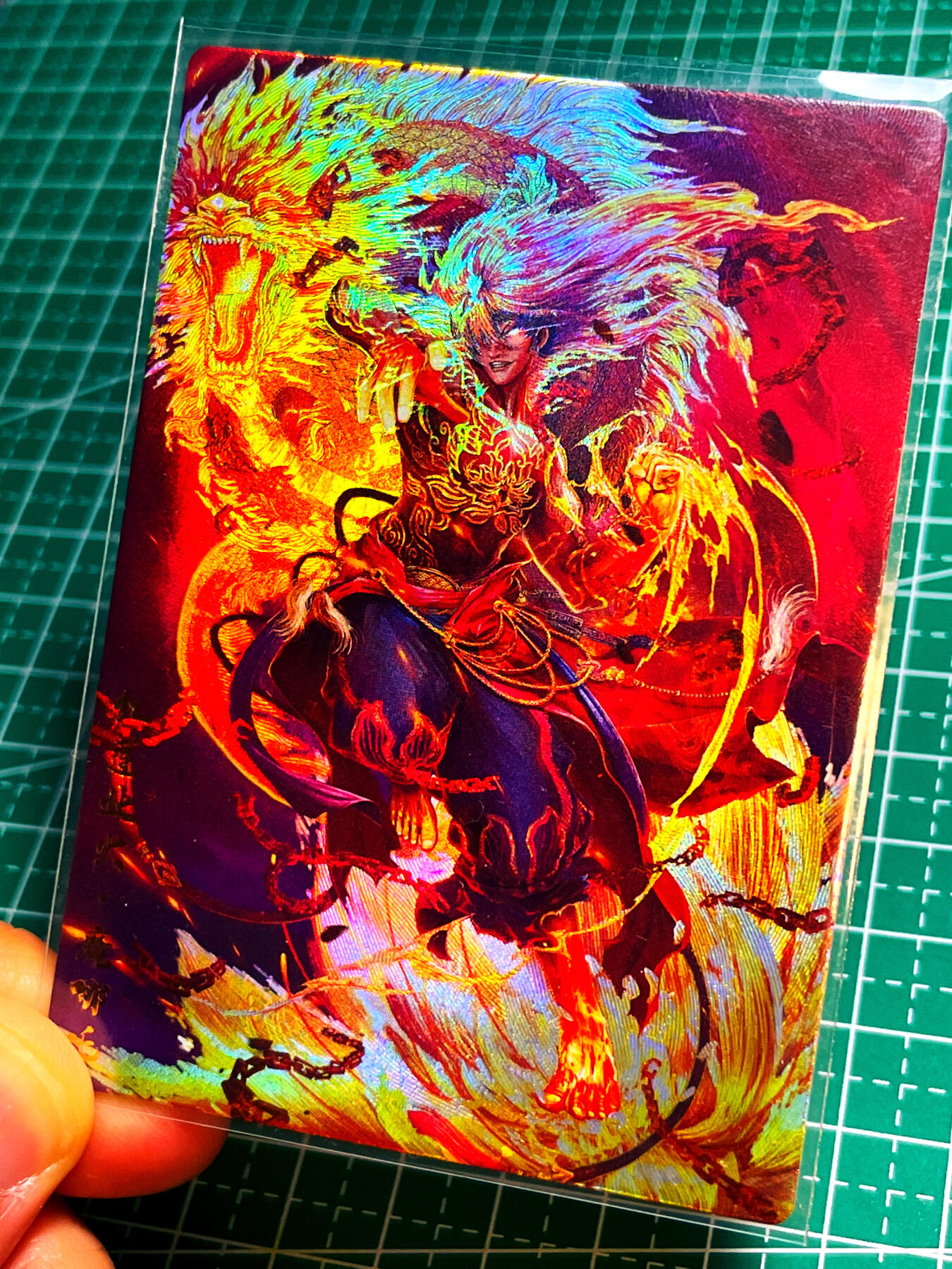显眼宝 第13期  套卡散配专场 卡玩帕克我封神第一弹 魔哪吒 特卡一张 折光彩闪 63*88