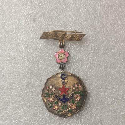 日本战时妇人会有功章珐琅完好极美 - 日本战时妇人会有功章珐琅完好极美
