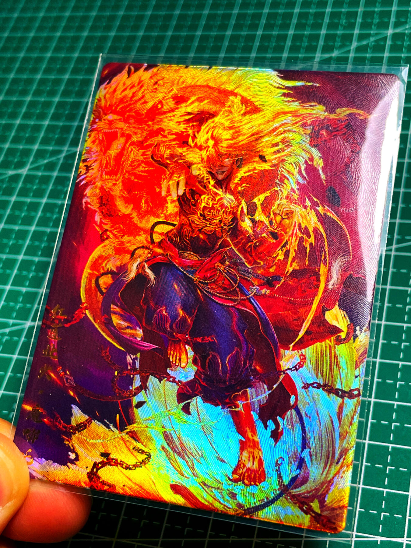 显眼宝 第13期  套卡散配专场 卡玩帕克我封神第一弹 魔哪吒 特卡一张 折光彩闪 63*88