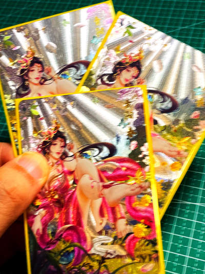 显眼宝 第13期  套卡散配专场 - 墨卡牌 四季粗闪 青阳春 一套三张