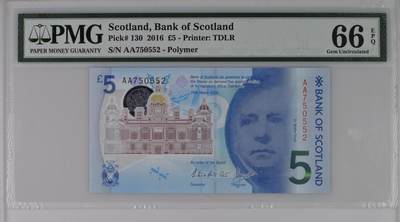 Scotland, Bank of Scotland, �5 2016 - Printer: TDLR - Scotland, Bank of Scotland, �5 2016 - Printer: TDLR