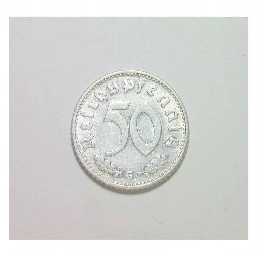 稀年 德国第三帝国1940年G版50芬尼 爽品