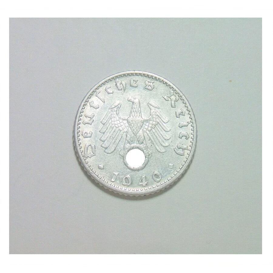稀年 德国第三帝国1940年G版50芬尼 爽品