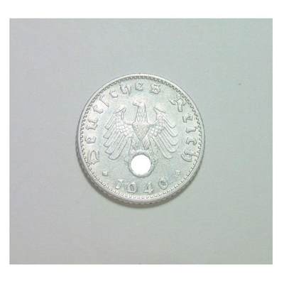 稀年 德国第三帝国1940年G版50芬尼 爽品 - 稀年 德国第三帝国1940年G版50芬尼 爽品