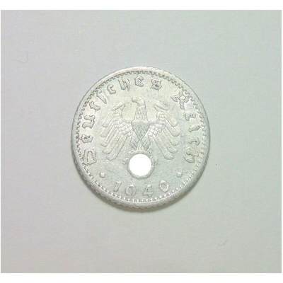 德国第三帝国1940年F版50芬尼 极美品 - 德国第三帝国1940年F版50芬尼 极美品